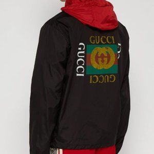 Gucci Detachable Red Hood WIndbreaker